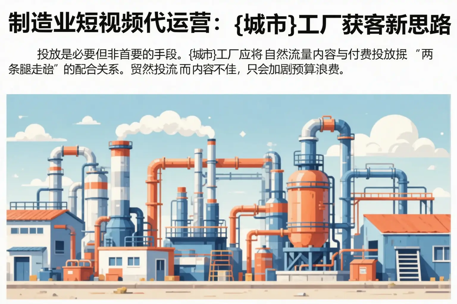 制造业短视频代运营：黄陵工厂获客新思路
